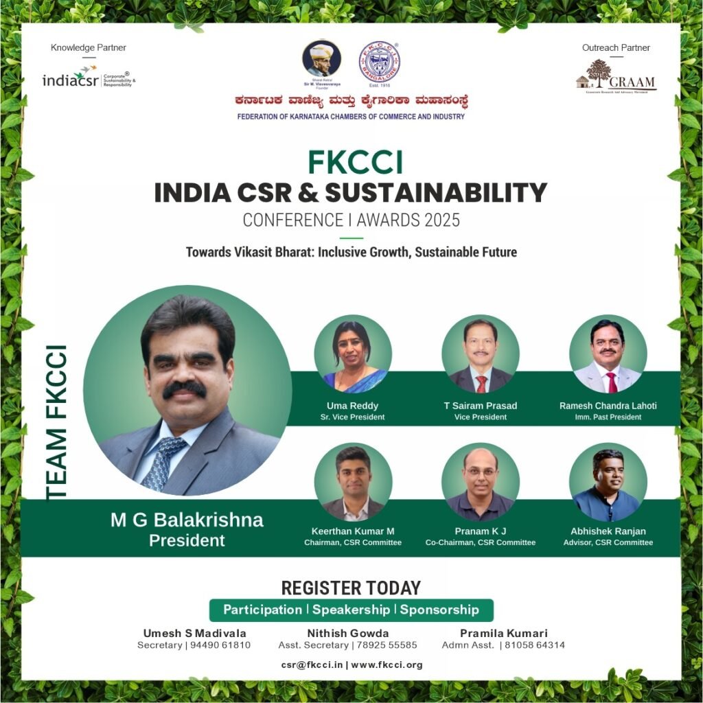 FKCCI Announces India CSR & Sustainability Conference & Awards 2025 2 India CSR