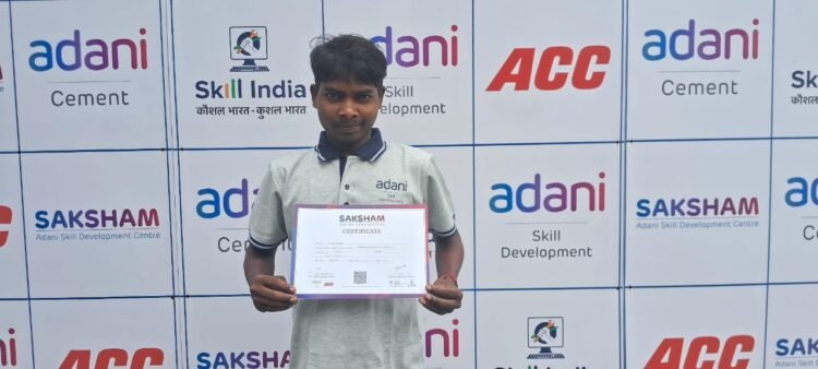 Adani Foundation at ACC Chaibasa Empowers Rural Youth with Skill Training