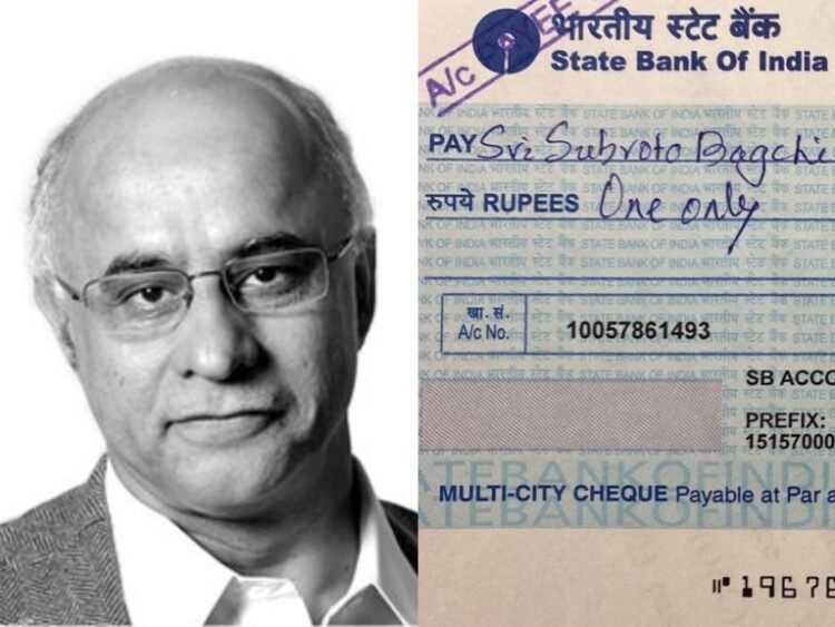 Subroto Bagchi Re 1 Cheque Mindtree co-founder True Wealth