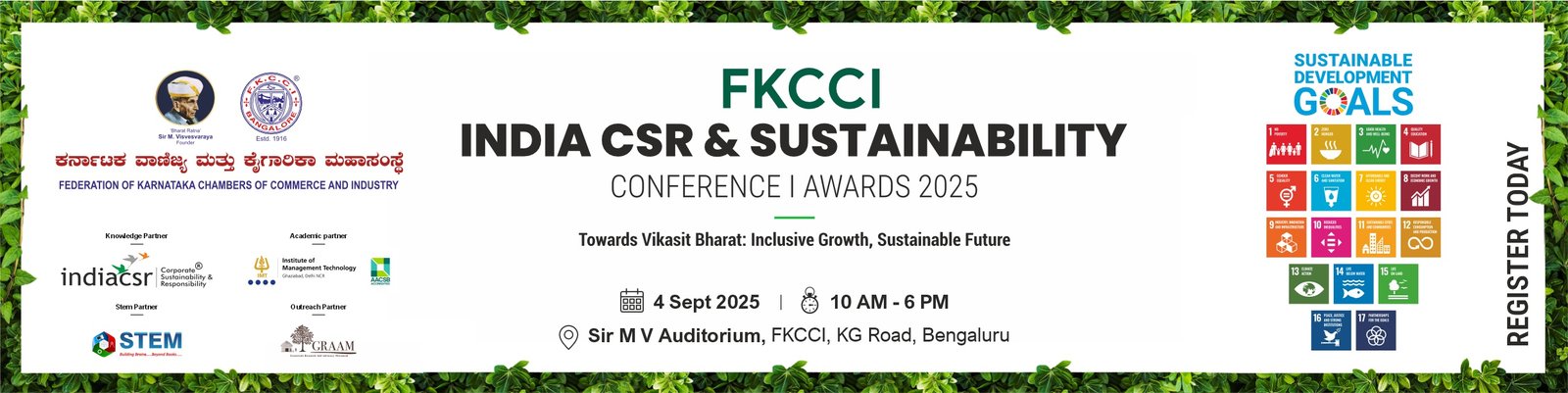 FKCCI Announces India CSR & Sustainability Conference &  Awards 2025