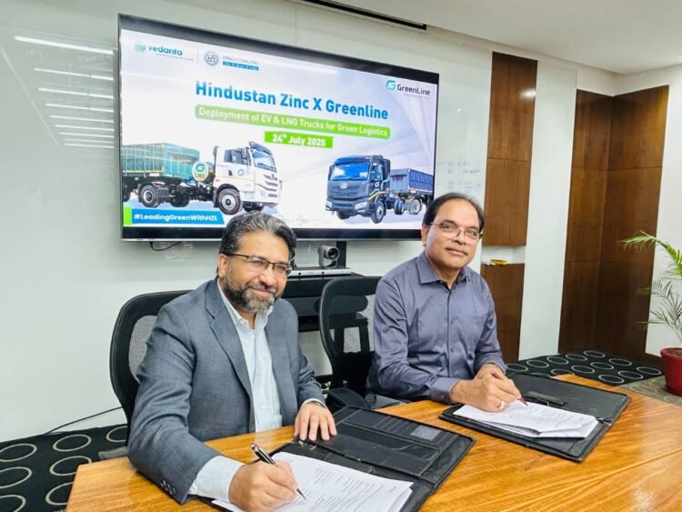 Hindustan Zinc, GreenLine to Deploy EV, LNG Trucks for Logistics