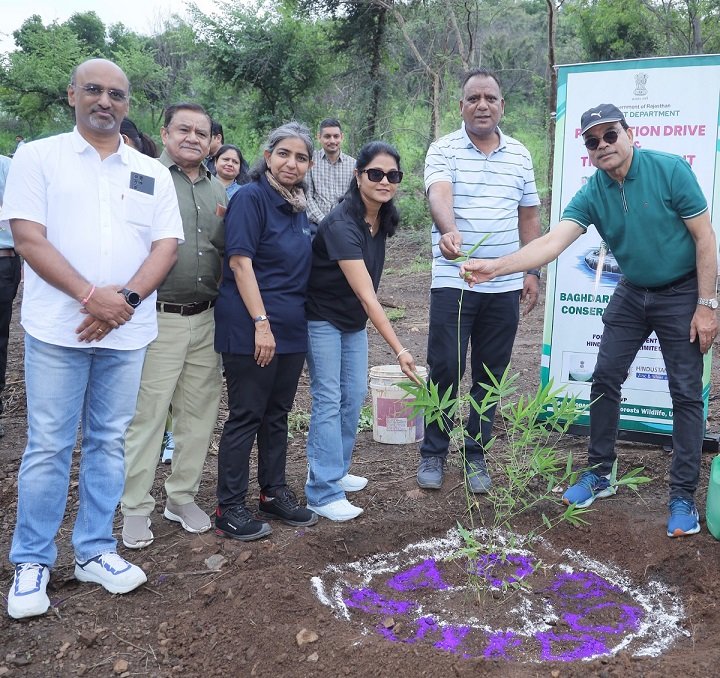 Hindustan Zinc Plants 5,000 Saplings to Support Baghdarra Crocodile Conservation Reserve