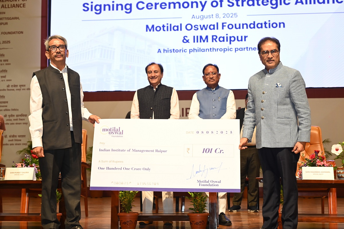 CSR: Motilal Oswal Foundation to Give Rs 172 Crore to IIM Raipur and NIT Raipur for Education and Innovation Hub