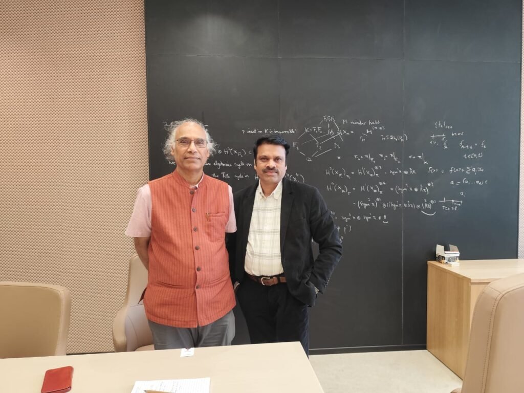 Mathematics Will Drive India’s Development: An Exclusive Interview with Prof. V. Kumar Murty 3 Rusen Kumar with Dr. V. Kumar Murty, Director of LMSI. Mumbai