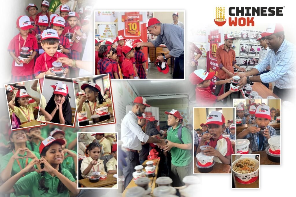 Chinese Wok Marks 10 Years with 10,000 Meals for Children in India