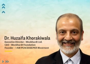 Dr Huzaifa Khorakiwala Executive Director of Wockhardt Ltd CEO of Wockhardt Foundation and Founder of the I AM PEACEKEEPER Movement. Image: India CSR