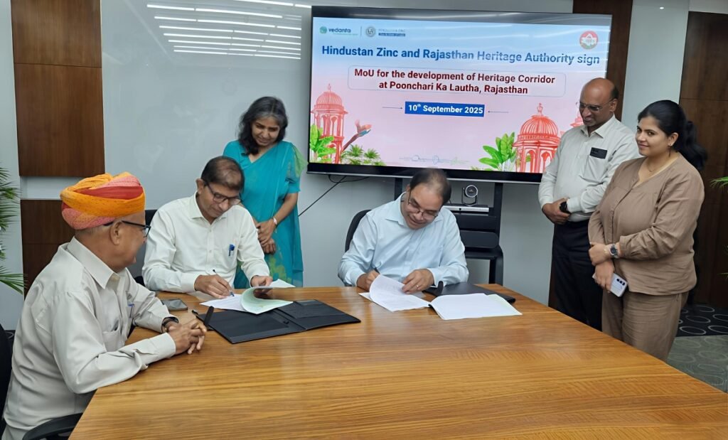 CSR: Hindustan Zinc inks Rs 85 Cr MoU with Rajasthan Heritage Authority 2 India CSR