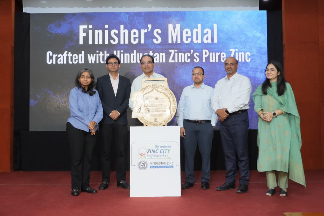 Hindustan Zinc unveils official medal for Vedanta Zinc City Half Marathon