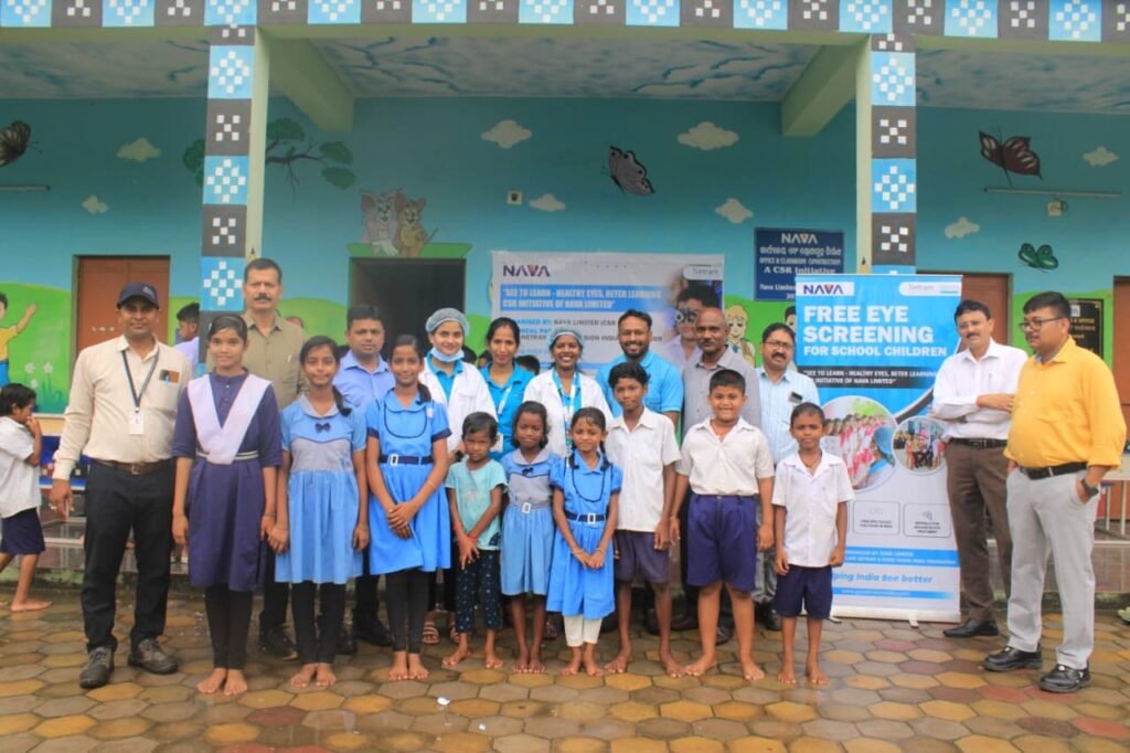 CSR: Nava Limited Drives Eye Health for Government School Kids in Odisha