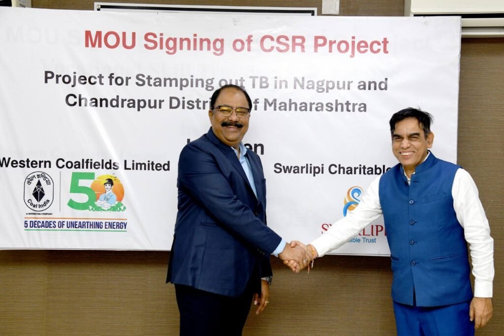 WCL Signs CSR MoU with Swarlipi Charitable Trust to Eliminate TB in Nagpur and Chandrapur 2 India CSR