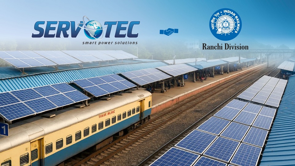 Servotech Bags 2.58 MW Solar Rooftop Order from South Eastern Railway 1 Servotech Renewable Power System Ltd