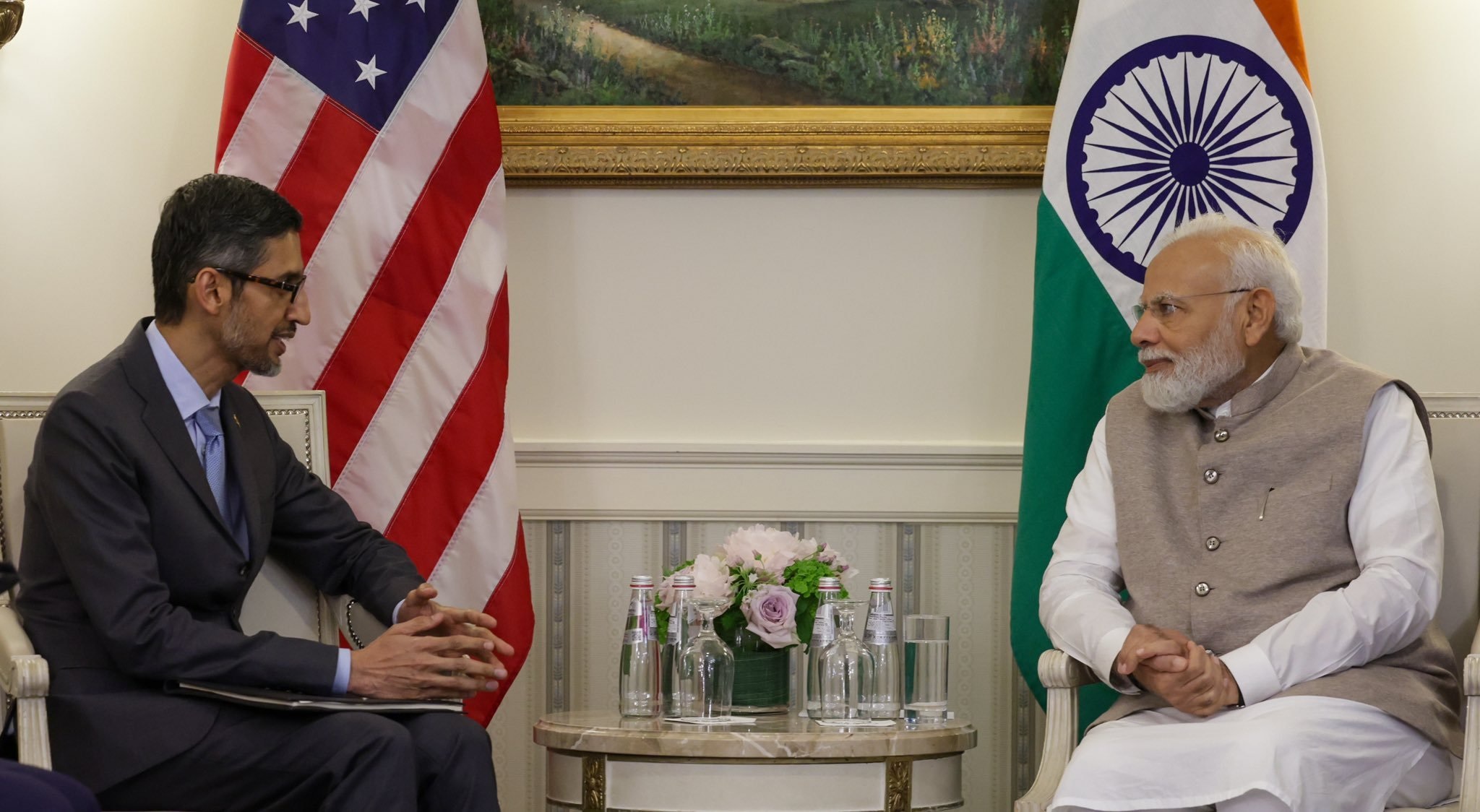 sundar pichai pm modi meet