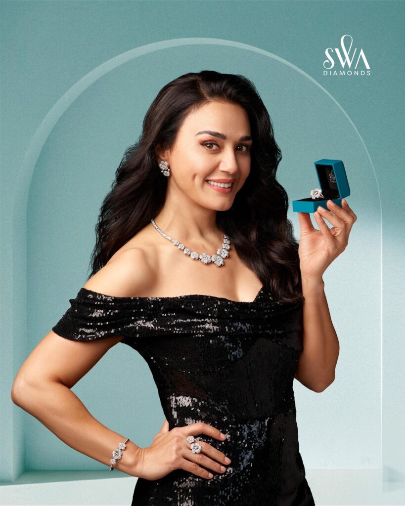 Preity G Zinta Shines as the New Face of Swa Diamonds’ ‘As Real As You’ Campaign 2 Preity G Zinta Makes a Powerful Comeback as the Face of Swa Diamonds