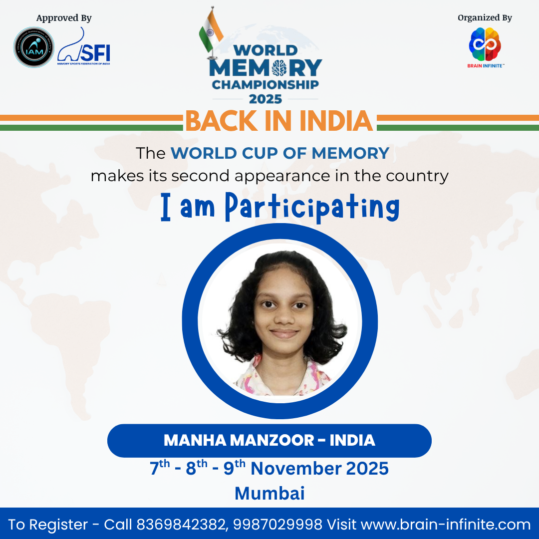 World Memory Championship 2025 – Mumbai, India 1 World Memory Championship 2025 – Mumbai, India