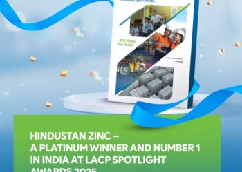 हिन्दुस्तान जिंक की एकीकृत वार्षिक रिपोर्ट वित्त वर्ष 25 को एलएसीपी स्पॉटलाइट अवार्ड्स में ‘प्लैटिनम वर्ल्डवाइड’ पुरस्कार