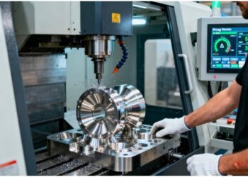 JS Precision's 5-axis CNC machining center with sustainable energy solutions