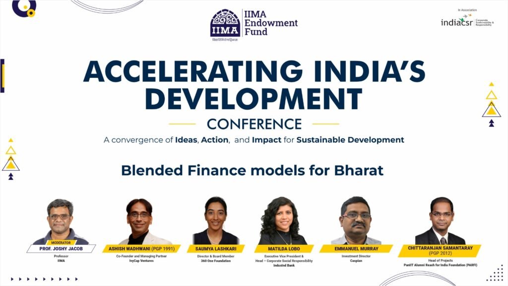 IIMA Endowment Fund Hosts AID Conference to Accelerate India’s Development Journey 27 India CSR