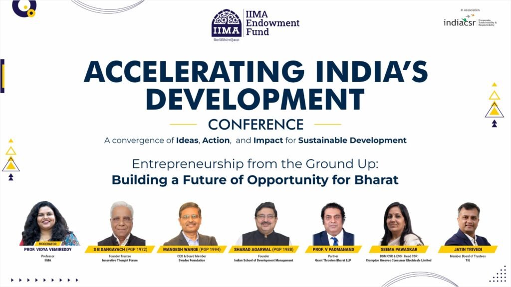 IIMA Endowment Fund Hosts AID Conference to Accelerate India’s Development Journey 21 India CSR