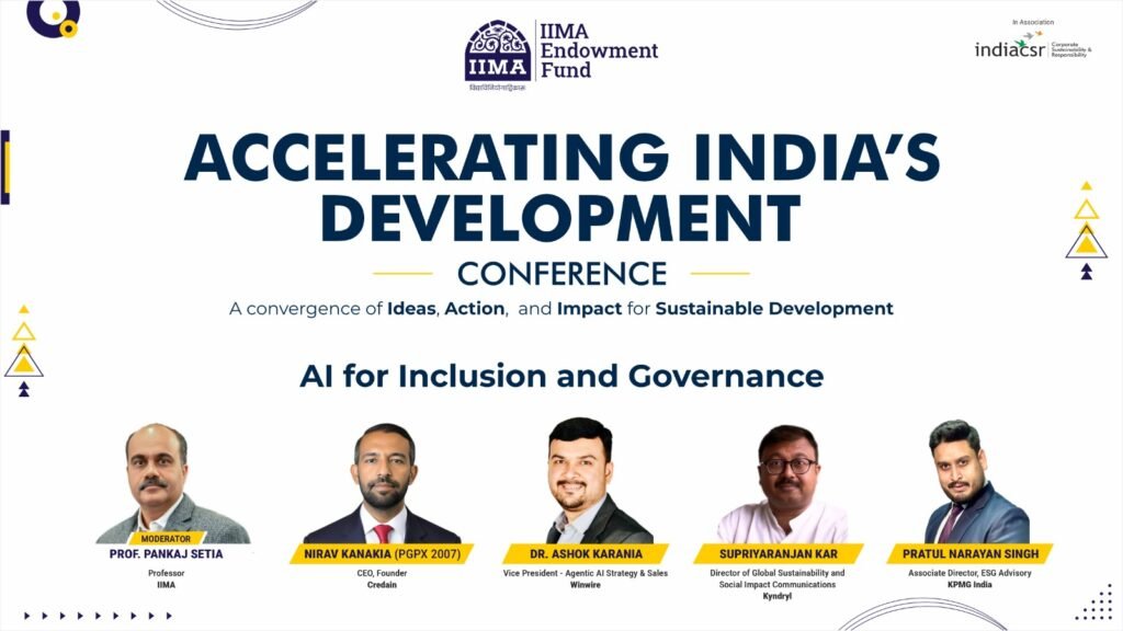 IIMA Endowment Fund Hosts AID Conference to Accelerate India’s Development Journey 23 India CSR