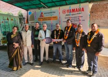 CSR: India Yamaha Motor Donates Food Delivery Vans to Annamrita Foundation