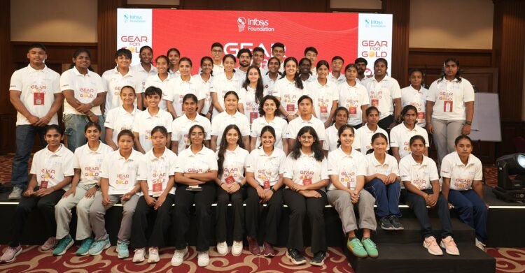 Photo: Athletes from leading sporting academies unite under the expanded ‘Gear for Gold’ initiative by Infosys Foundation and GoSports Foundation. | Photo Credit: GoSports Foundation