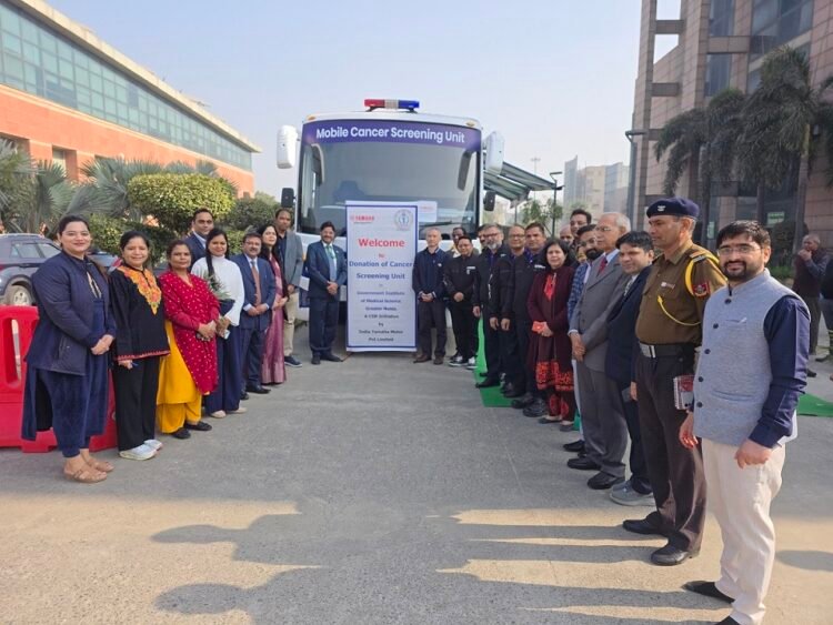 CSR: India Yamaha Motor Donates Mobile Cancer Screening Unit to GIMS