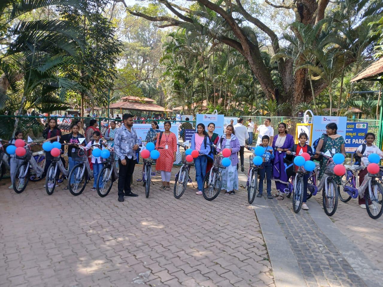 RBL Bank donates 400 bicycles to girl students in Bengaluru under its CSR Initiative UMEED