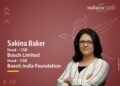 Sakina Baker, Head – CSR, Bosch Limited, and Head – Bosch India Foundation