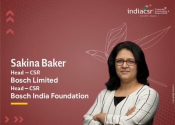 Sakina Baker, Head – CSR, Bosch Limited, and Head – Bosch India Foundation