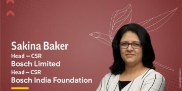 Sakina Baker, Head – CSR, Bosch Limited, and Head – Bosch India Foundation