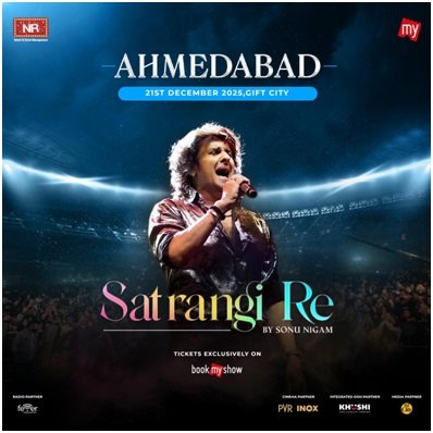 Sonu Nigam Brings Colourful Musical Spectacle Satrangi Re to Ahmedabad, the City of Colours, on December 21 1 Sonu Nigam