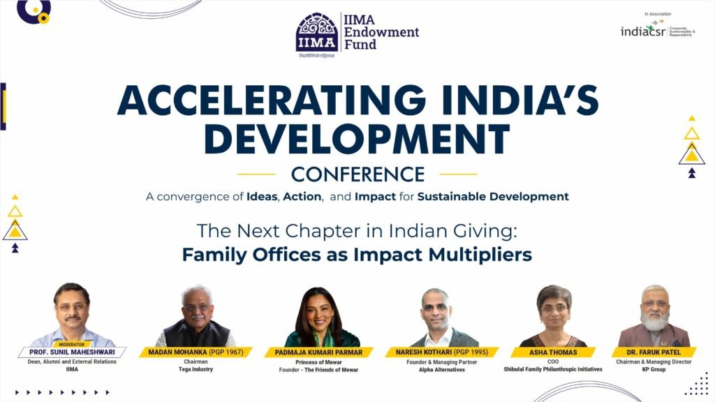 IIMA Endowment Fund Hosts AID Conference to Accelerate India’s Development Journey 17 India CSR
