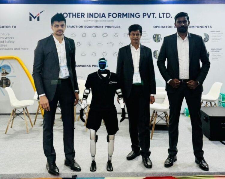 Mother India Forming Showcases Humanoid & Quadruped Robots at EXCON Bengaluru, Accelerating India’s Leap in Precision Cold-Roll Forming 1 Mother India Forming Showcases Humanoid & Quadruped Robots at EXCON Bengaluru, Accelerating India’s Leap in Precision Cold-Roll Forming