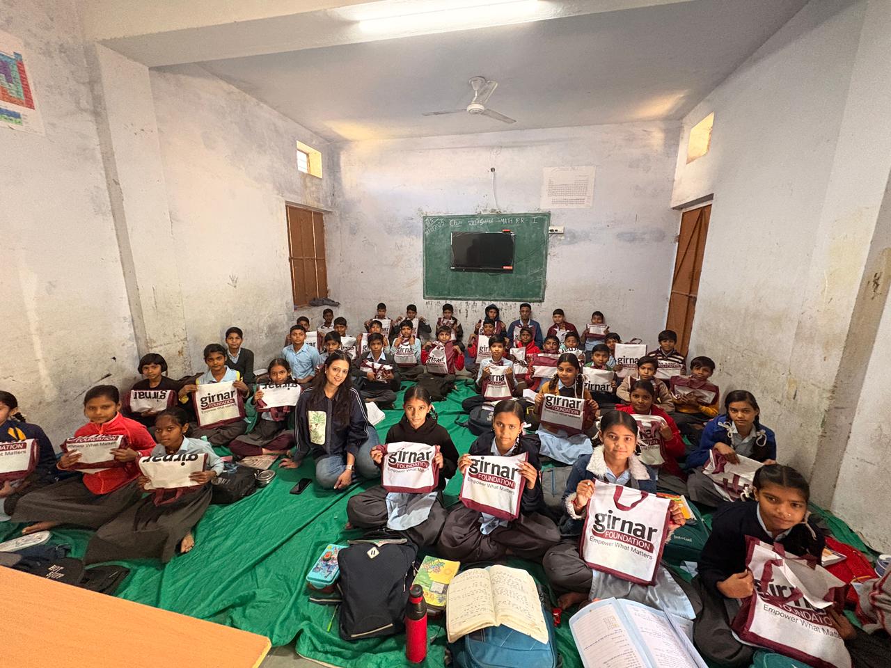 Girnar Foundation continued its quarterly commitment towards strengthening access to education and health.
