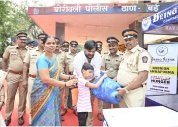 Republic Day Humanitarian Initiative by ‘Being Sevaka NGO’: Ration Distribution to the Needy in Collaboration with Police Administration