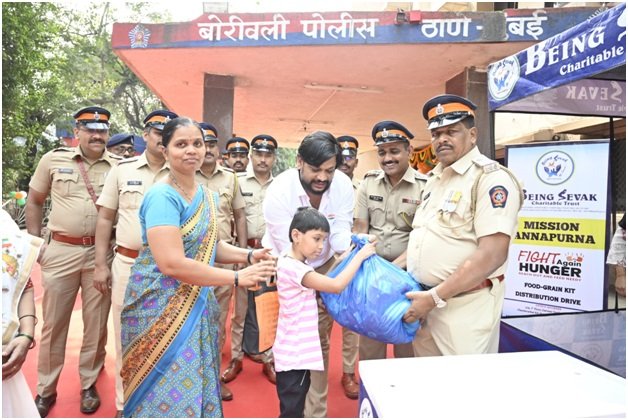 Republic Day Humanitarian Initiative by ‘Being Sevaka NGO’: Ration Distribution to the Needy in Collaboration with Police Administration