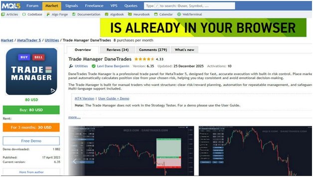Trade Manager DaneTrades
