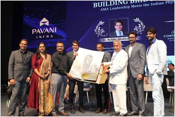 Pavani Infra Unveils ‘Pavani Mirai’ at Indo–US Healthcare Leadership Meet in Hyderabad 1 55-Storey Wellness-Centric Luxury Skyscraper Launched in the Presence of Global and Indian Medical Leaders