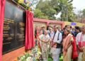 CM Himanta Biswa Sarma, Savitri Jindal, Sajjan Jindal, Sangita Jindal and Bimal Borah at the museum foundation ceremony in Guwahati.