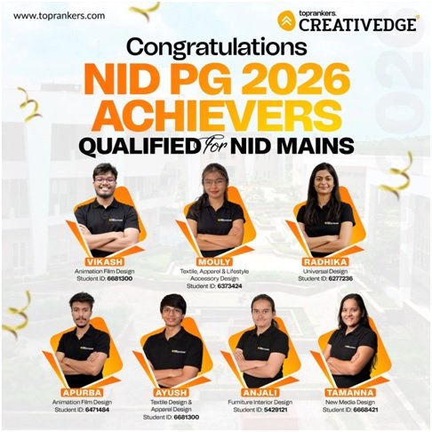 Creative Edge Triumphs in NID PG 2026 Prelims Result