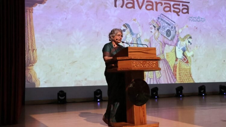 Dr. Gayathri Vasudevan, Chief Impact Officer, Sambhav Foundstion sharing her thoughts at the Navarasa 2026