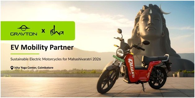 Gravton Motors Partners with Isha Yoga Center as Official EV Mobility Partner for Mahashivratri 2026