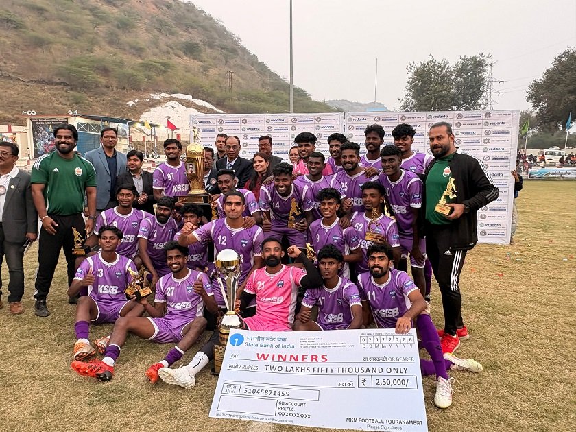 हिंदुस्तान जिंक द्वारा जावर में आयोजित 46वें मोहन कुमार मंगलम फुटबॉल टूर्नामेंट का समापन