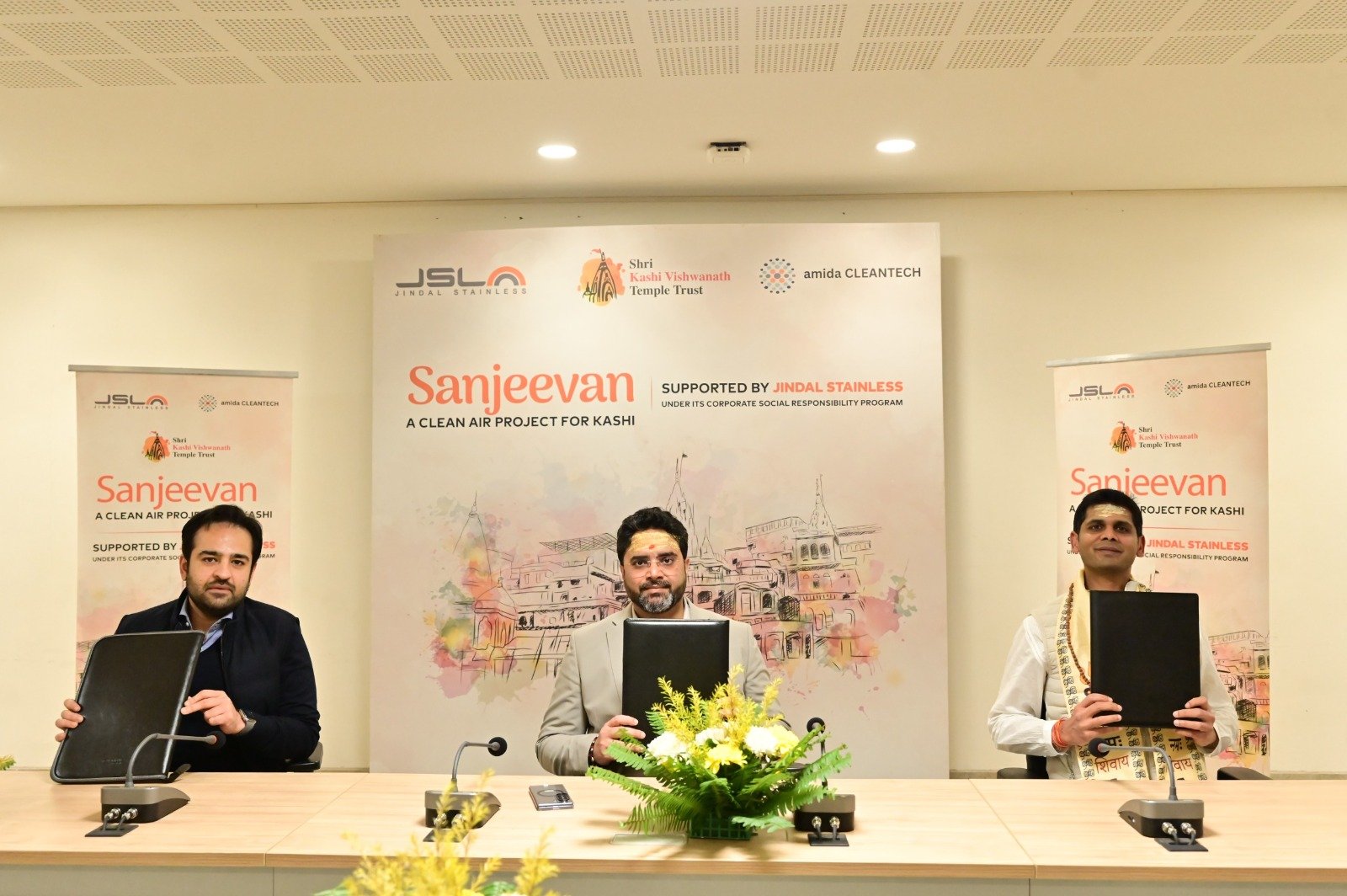 CSR: Jindal Stainless Deploys Advanced Air Purification System at Kashi Vishwanath Dham