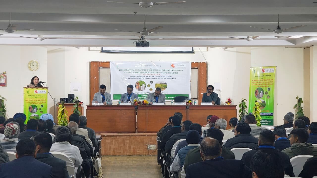 Seminar-cum-Training on Regenerative Agriculture and Precision Farming Organized under ICAR–IARI–SMSF Collaborative Project