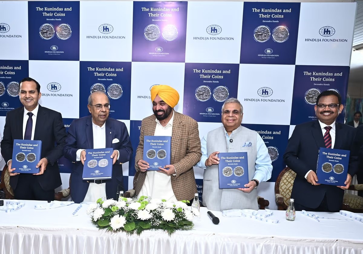 Punjab CM Bhagwant Mann Unveils Hinduja Foundation Kuninda Coin Book