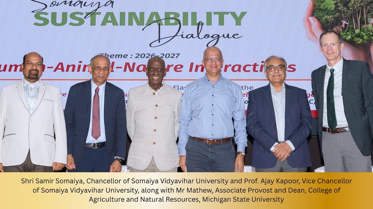 Somaiya Vidyavihar University Nurtures Sustainability as a Way of Thinking, Living, and Belonging 1 Samir Somaiya Chancellor Somaiya Vidyavihar University and Prof Ajay Kapoor Vice Chancellor Somaiya Vidyavihar University with the dignitaries