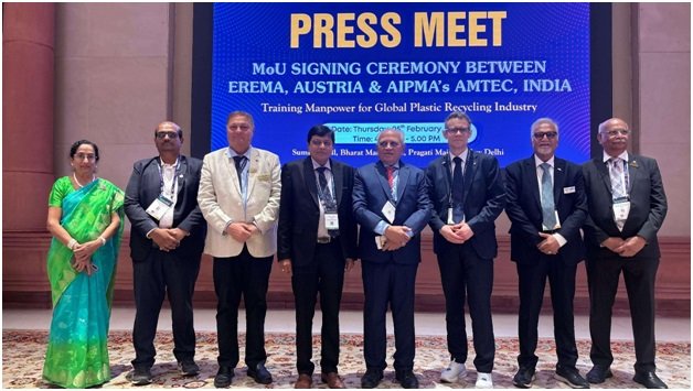 AIPMA-AMTEC, EREMA Sign MoU for Recycling Skill Center in Mumbai