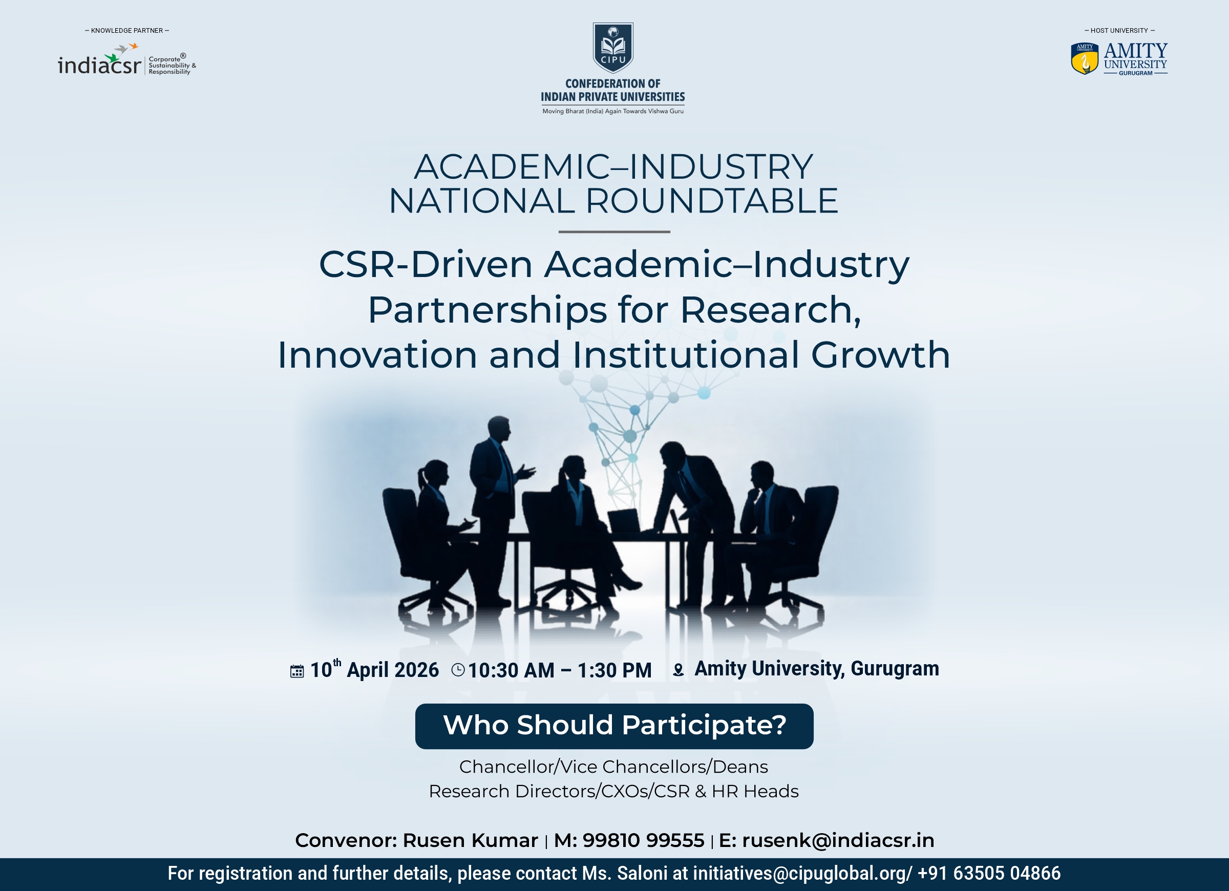 CSR – Driven Academic–Industry Partnerships Roundtable