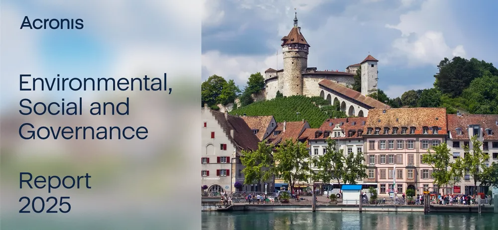 Acronis Releases 2025 ESG Report Highlighting Progress in Sustainability, Workforce Engagement, and Responsible Technology